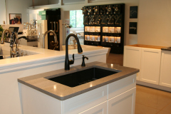 Moen Arbor Kitchen Faucet in Matte Black with a Blanco Precis Super Single Bowl in Anthracite - Central Plumbing and Heating