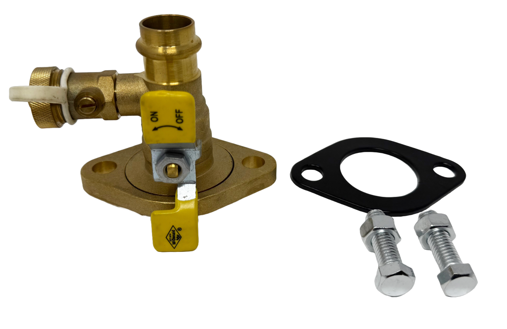 CIRCULATOR ISOLATION VALVE WITH PURGE COPPER PRESS